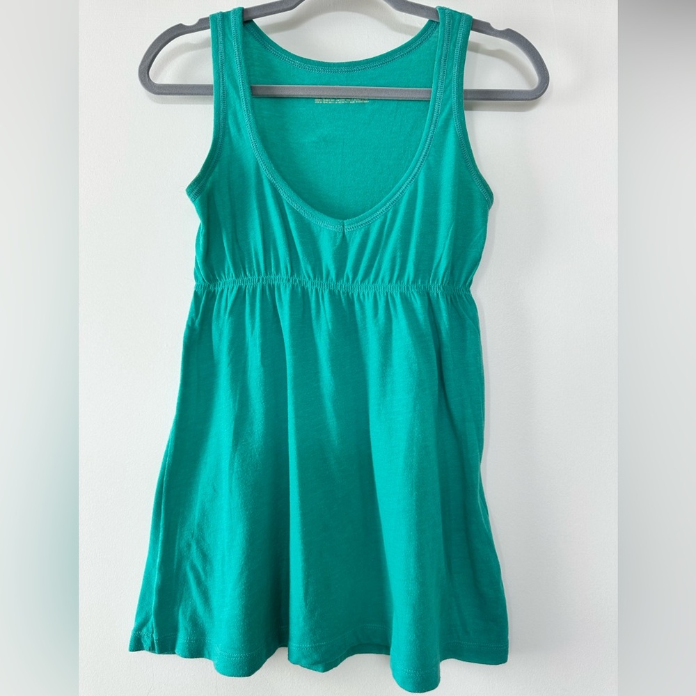 Mossimo Supply Co. Teal Scoop Neck Tank Top